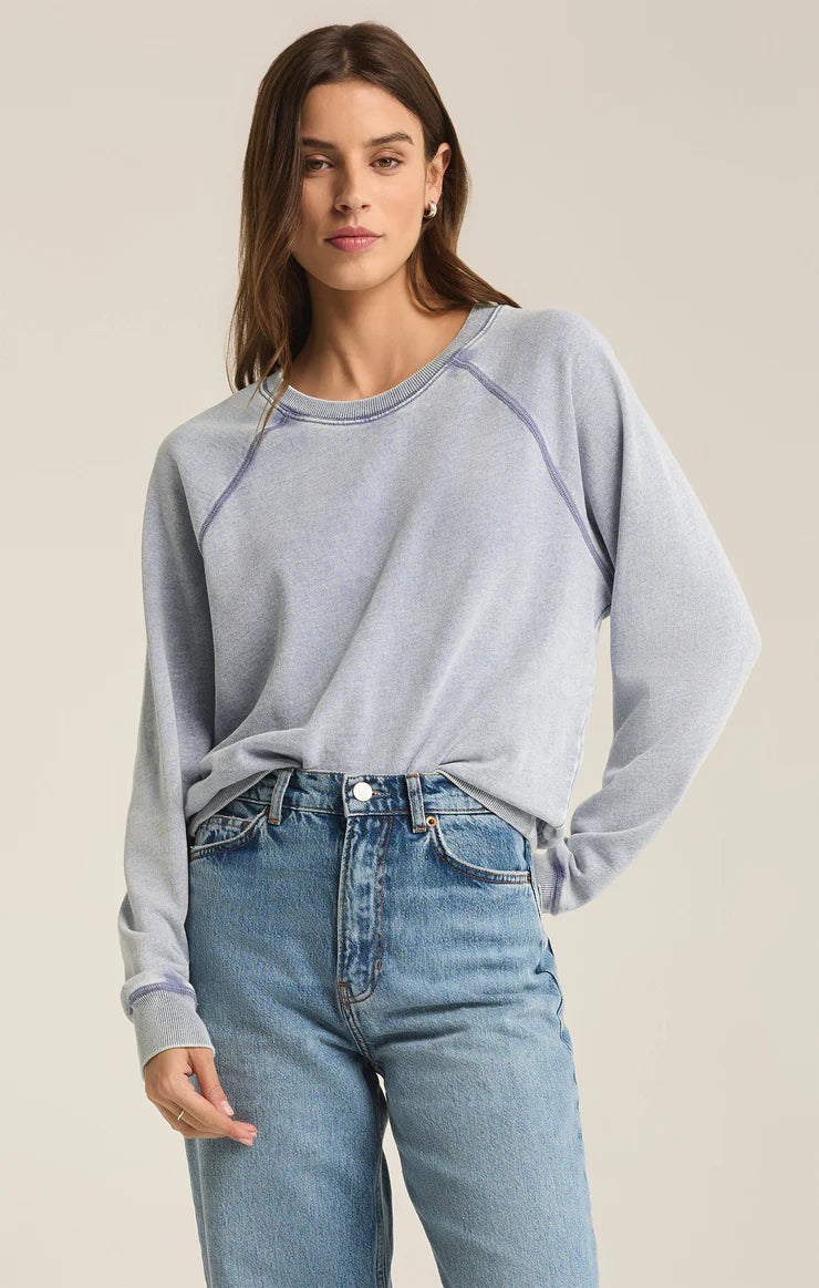 Z Supply Saldana Knit Denim Top