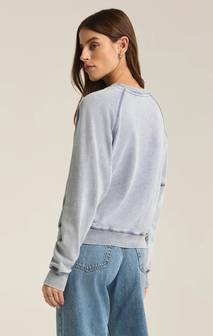 Z Supply Saldana Knit Denim Top