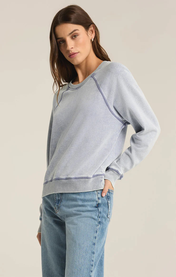 Z Supply Saldana Knit Denim Top