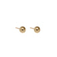 Sphere Gold Stud Earrings