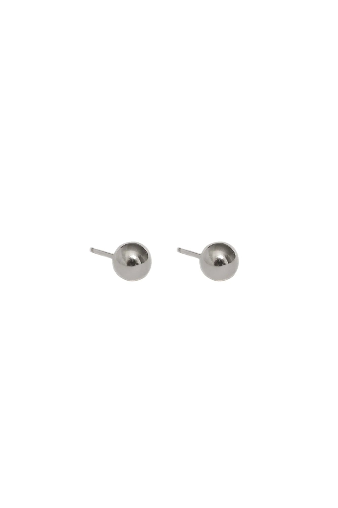 Lisbeth Sphere Silver Stud Earrings