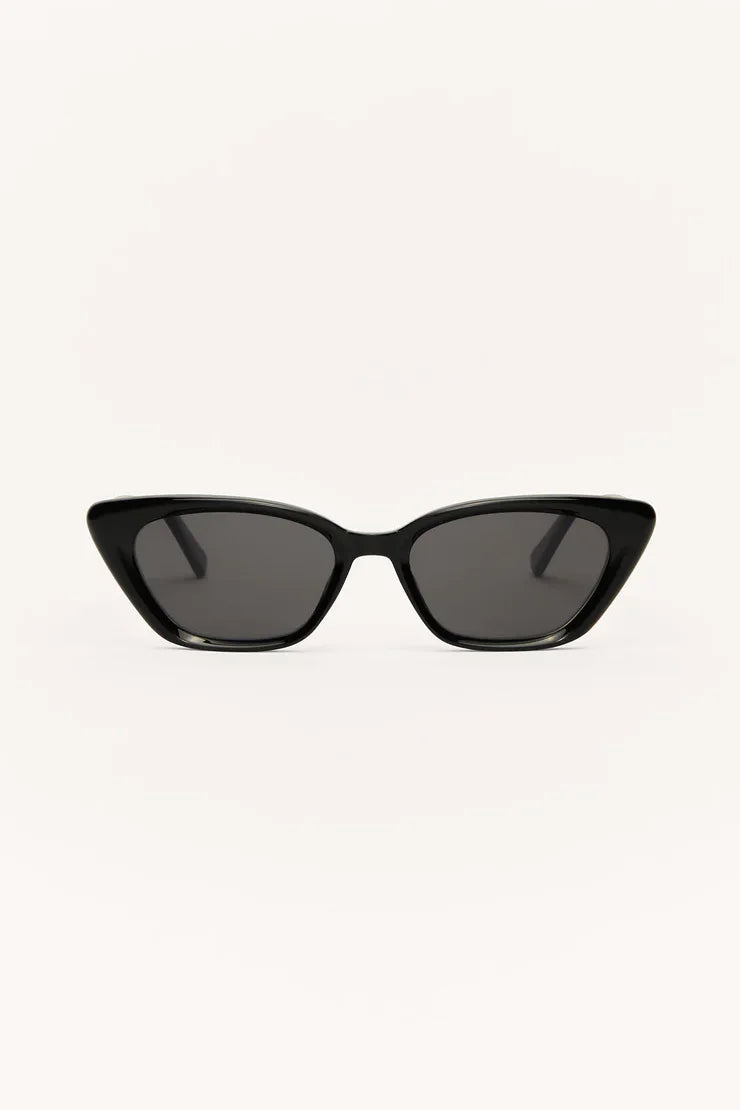 Z Supply x The Salty Blonde Staycation Polarized Sunglasses Black Gloss