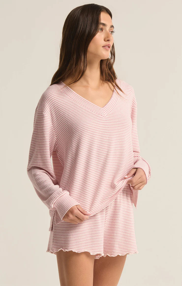 Z Supply Stay Cozy Stripe Long Sleeve Top