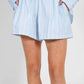 Brunette The Label Striped Boxer Short- Baby Blue