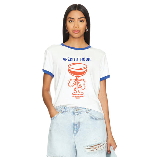 The Laundry Room Apertif Hour Ringer Tee