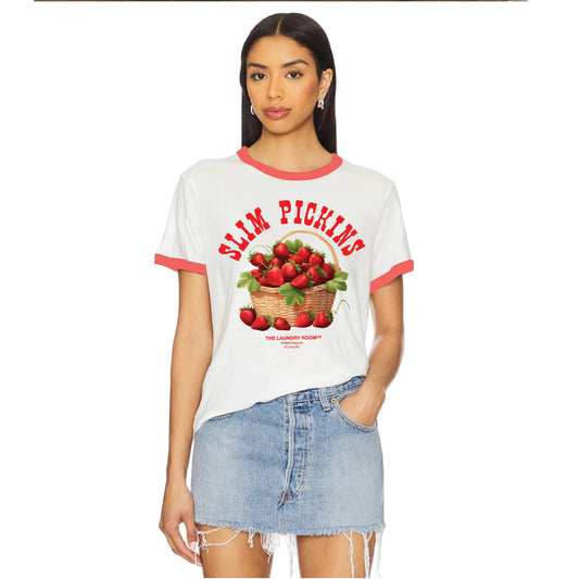 The Laundry Room Slim Pickins Ringer Tee