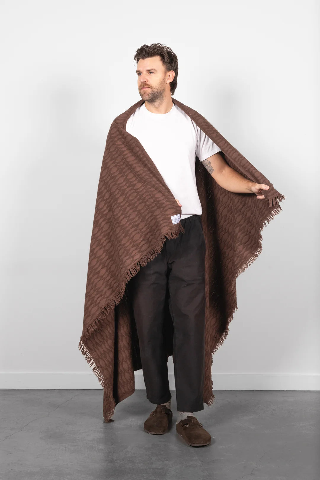 Tofino Towel The Arnell Ikat Weave Lightweight Throw