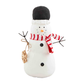 Mudpie Small Snowman Canvas Sitter