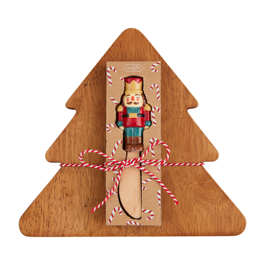 Mudpie Nutcracker Tree Board Set