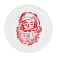 Mudpie Santa Toile Christmas Dessert Plate