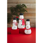 Mudpie Small Snowman Canvas Sitter