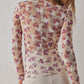 Free People Lady Lux Printed Layering Top- Ivory Combo