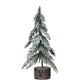 Faux Fir Tree With Wood Slice Base