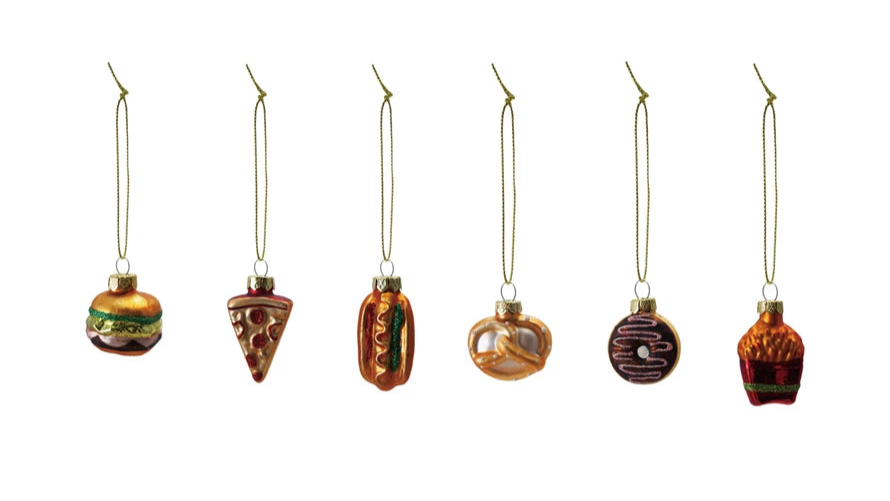 Glass Food Shaped Ornament