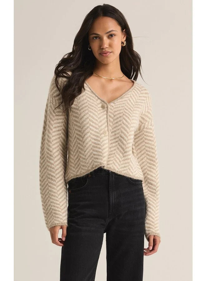 Z Supply Naomi Herringbone Cardigan